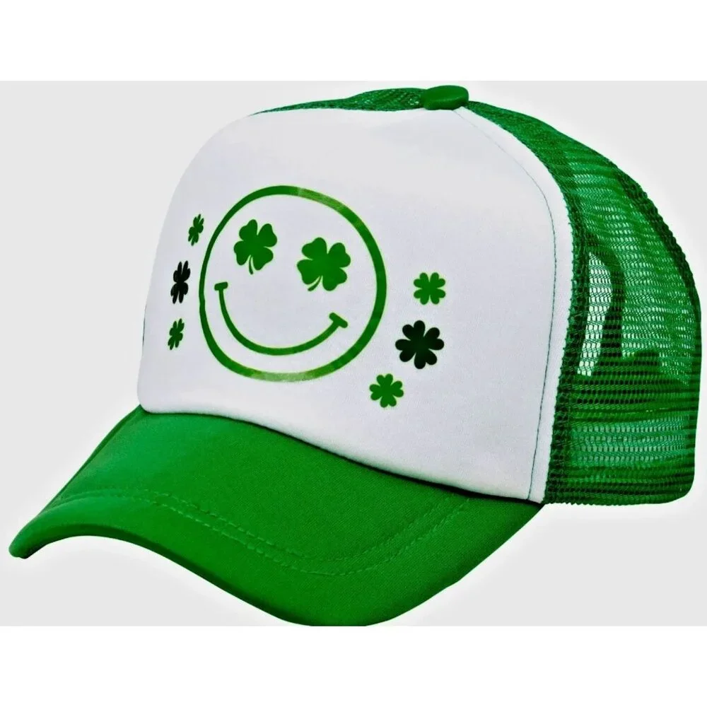 Smiley Face Hat Snapback Mesh Trucker Hat UNISEX NEW